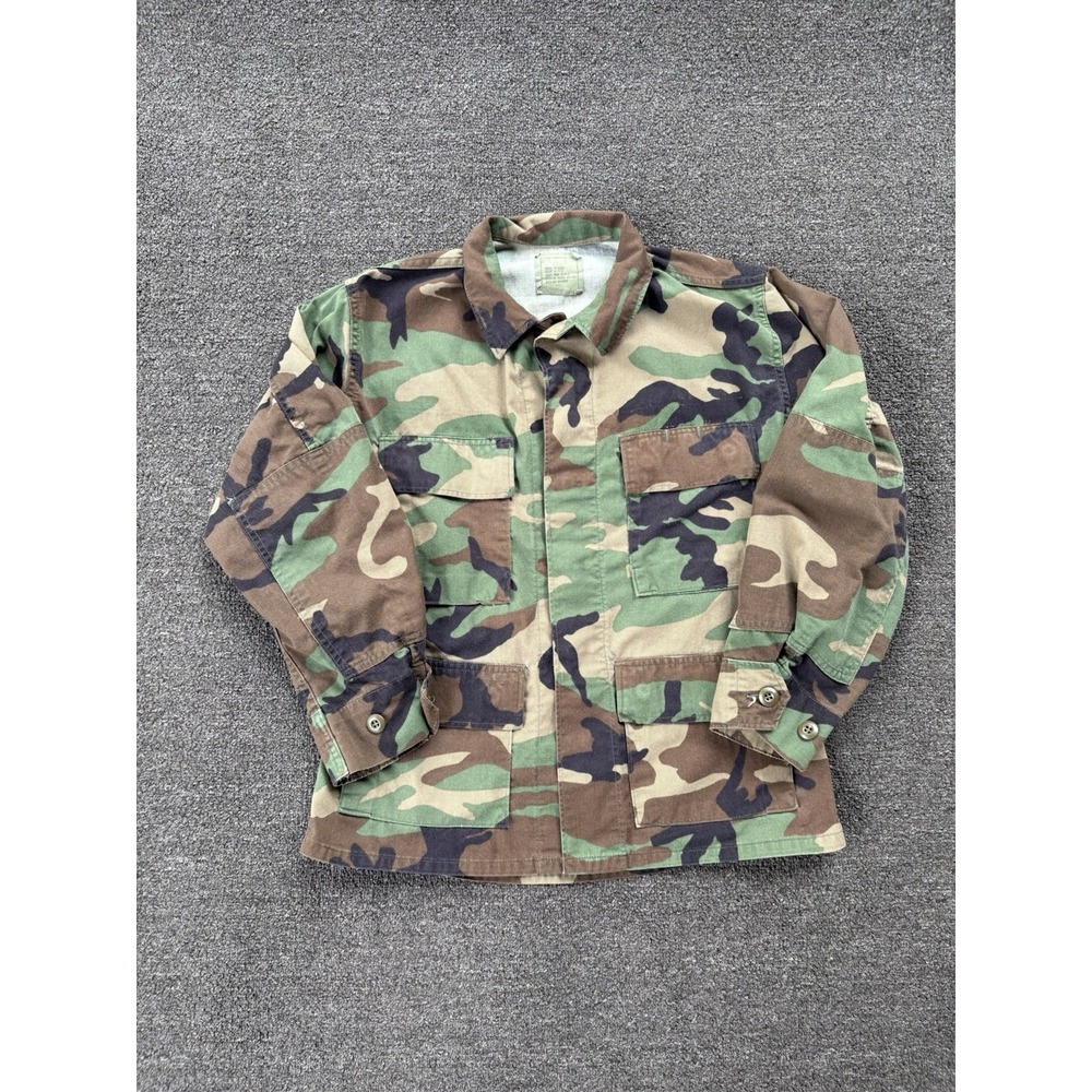 US Military BDU Coat Woodland Camouflage Combat Jacket Small XX-Short